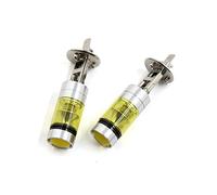 Ruilogod 2pcs 2835 Jaune H1 LED brouillard conduite phares Ampoules lampe pour voiture véhicule