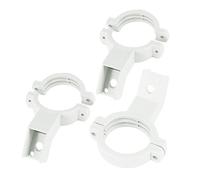 Ruilogod 3 pcs blanc 40mm plastique ku bande simple plat support de support de support de support LNB