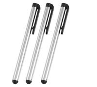 Ruilogod 3 PCS Noir Silver Tone Screen Screen Stylus Stylus pour T-Mobile HTC MyTouch 4G