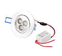 Ruilogod 3W 3 LEDs LEDS Cabinet encastré Plafond Down Lamp