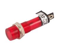 Ruilogod 5 Pcs 2 bornes lampe rouge Témoin de signal Témoin lumineux DC 24V