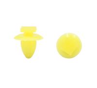 Ruilogod 50pcs voiture jaune rivets en plastique de la porte du tronc de la porte Fixer Clip 7.5mm