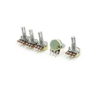 Ruilogod 5pcs 150k OHM OHM HIDE ARBRE DE TYPE B Potentiomètres de conicité linéaires simples