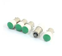 Ruilogod 5pcs BA9S Signal d'accident de lumière vert voyant voyant voyant lampe de pilote 220V 3A