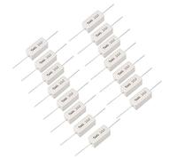 Ruilogod 5W 8,2 Ohm Puissance Résistance Ciment céramique Résistance axiale Z80 15 Pcs blanc