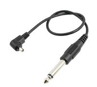 Ruilogod 6.3mm 1/4 "3.5mm 1/8" Connecteur de jack au câble de fil flash Sync de la PC mâle 13 "
