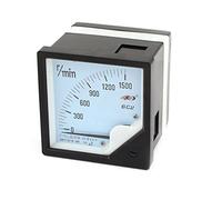 Ruilogod 6C2 0-1500r / min carré Panneau indicateur de vitesse analogique tachymètre DC 10V
