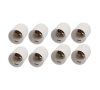 Ruilogod 8pcs AC 250V 4A E27 Douille en plastique LED ampoule de lampe de lampe