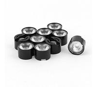 Ruilogod 90 degrés LED pour objectif 1W 3W Hight puissance LED 10 Pcs w support noir