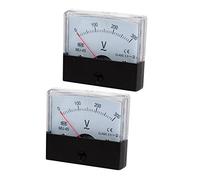 Ruilogod AC 0~300V Classe 2.5 Voltmètre analogique Volt panneau compteur MU-45 2 pièces