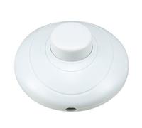 Ruilogod AC 125V / 250V Blanc Pédale Bouton poussoir Lampe On-off Control Footswitch