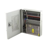 Ruilogod Adaptateur de Bote d'alimentation DC 12V 10A 16 canaux pour camraC CCTV
