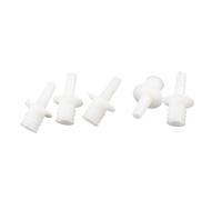 Ruilogod Aquarium Tank Pompe à air Plastique 1 Way Airline Tubing Connecteur Blanc 5 PCS