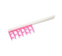 Ruilogod Blanc Rose Plastique Free Style Cheveux Styling Maison Salon DIY Moulage Outil peigne brosse pour les femmes