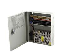 Ruilogod Boîte d'alimentation Fondue de la CC 12V 10A 18 canaux pour la caméra CCTV
