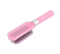 Ruilogod Brosse rectangulaire en plastique pour soins des cheveux - Brosse flexible ondulée et bou Rose (id:12 0b2 af d63 100