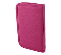 Ruilogod Business Voyage Passport Passport Credit ID Card Caisse Porte-Monnaie Pochette Pochette Sac Fuchsia