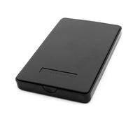 Ruilogod Cahier de Cahier en Plastique PC USB 2.0 Disque Dur Disque de Disque Externe 2,5 Pouces SATA Case HDD Noir