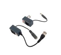 Ruilogod CCTV Caméra BNC Vidéo Balun RJ45 UTP Puissance Adaptateur de câble à émetteur-récepteur 2pcs
