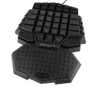 Ruilogod Clavier de Jeu câblé en Plastique Noire USB 2.0 pour Ordinateur Portable PC de Bureau