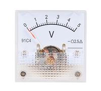 Ruilogod DC 0-5V Panneau de analogique Gauge voltmètre 91C4 2,5% Marge d'erreur