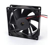 Ruilogod DC 12V 0.20A Sqaure en plastique noir filaire Computer Cases ventilateur de refroidissement
