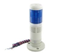Ruilogod DC 24V Bleu industrielle Signal Tour lampe flash d'avertissement Pile lumière