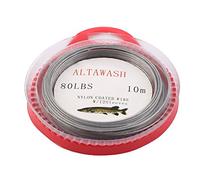 Ruilogod de métal Fish String String Ligne de pêche à la Ligne de pêche 80lbs 10 mètres 0.8mm dia Gris