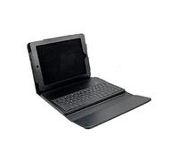 Ruilogod Étui en Similicuir Noir avec Clavier Bluetooth pour 2