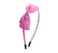 Ruilogod Femmes Trois Couche Bowtie Décor Polyester Courtiers Courtiers Courtiers Rose