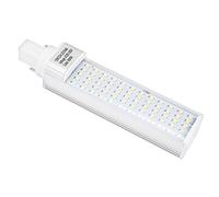 Ruilogod G24 G24D PL-C PL-C PL 2P 12W Ampoule à LED Rotatif Blanc COOL 6000K, Remplacement de la lampe fluorescente compacte CFL, avec couvercle claire