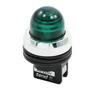 Ruilogod Industriel AC 220 V vert Indicateur lampe de signal Dia Témoin lumineux