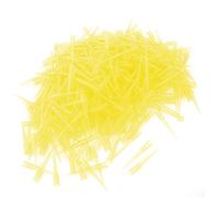 Ruilogod Jaune clair en plastique liquide Pipette Micropipette Conseils 1-250ul 1000 Pcs