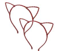 Ruilogod Lot de 2 serre-têtes en polyester avec oreilles de chat pour femme (id:2b 90b 82 a3d fab