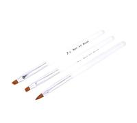 Ruilogod Lot de 3 pinceaux souples pour nail art - Blanc transparent (id:42 bd7 2b 8c9 6cf