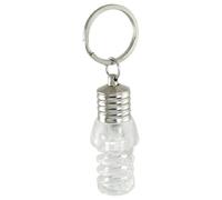 Ruilogod Mini ampoule LED Pendentif couleur Changement plat Keychain de Split