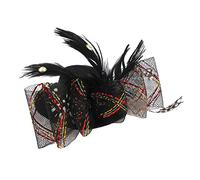 Ruilogod Mini chapeau haut-de-forme en forme de nœud papillon pour femme Noir (id:f8 824 7f a40 f36