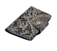 Ruilogod Modèle de Serpent en similicuireau Blanc Noir 26 Feuilles de Carte bancaire de crédit