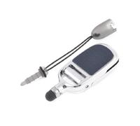 Ruilogod Noir Lychee Motif Caoutchouc Capuchon Capuchon Capuchon Cachet Pen