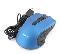 Ruilogod Ordinateur Portable Bleu Portable LED Filaire 800dpi 3 Boutons USB Optique Gaming Mouse