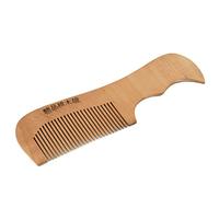 Ruilogod Peigne portable en bois à dents fines sculptées avec manche large 18 cm Marron (id:cb d6d 5d e48 2d7