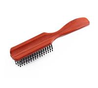 Ruilogod Plastique anti-statique en forme de rectangle plat Poignées portable Peigne Brosse 17cm Longueur
