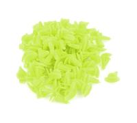 Ruilogod Plastique Fastener Rivet 4 x 2 mm 100pcs Jaune Vert