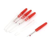 Ruilogod Poignée en plastique couture point point filetage de joint de joint de couture ripper 4pcs rouge