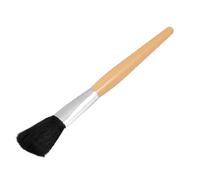 Ruilogod Poignée en plastique orange pâle Maquillage Powders pinceau cosmétique outil pour les dames