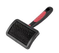 Ruilogod Poignée en plastique Pet Délestage outil Peigne Noir Rouge