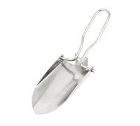 Ruilogod Poignée Pliable en Acier Inoxydable Truelle d'outils à Main Ton Argent