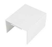 Ruilogod PVC blanc Double Mini moyens Câble connecteur droit Trunking 60 x 40 mm