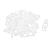 Ruilogod Rideau de rideau en plastique Porte-glissière Rouleaux coulissants 7mm Dia Roue 20pcs