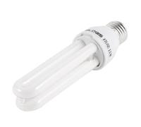 Ruilogod Salle de bains 2U E27 à vis de base 220 V 11W lumière blanche Lampe fluorescente Ampoule